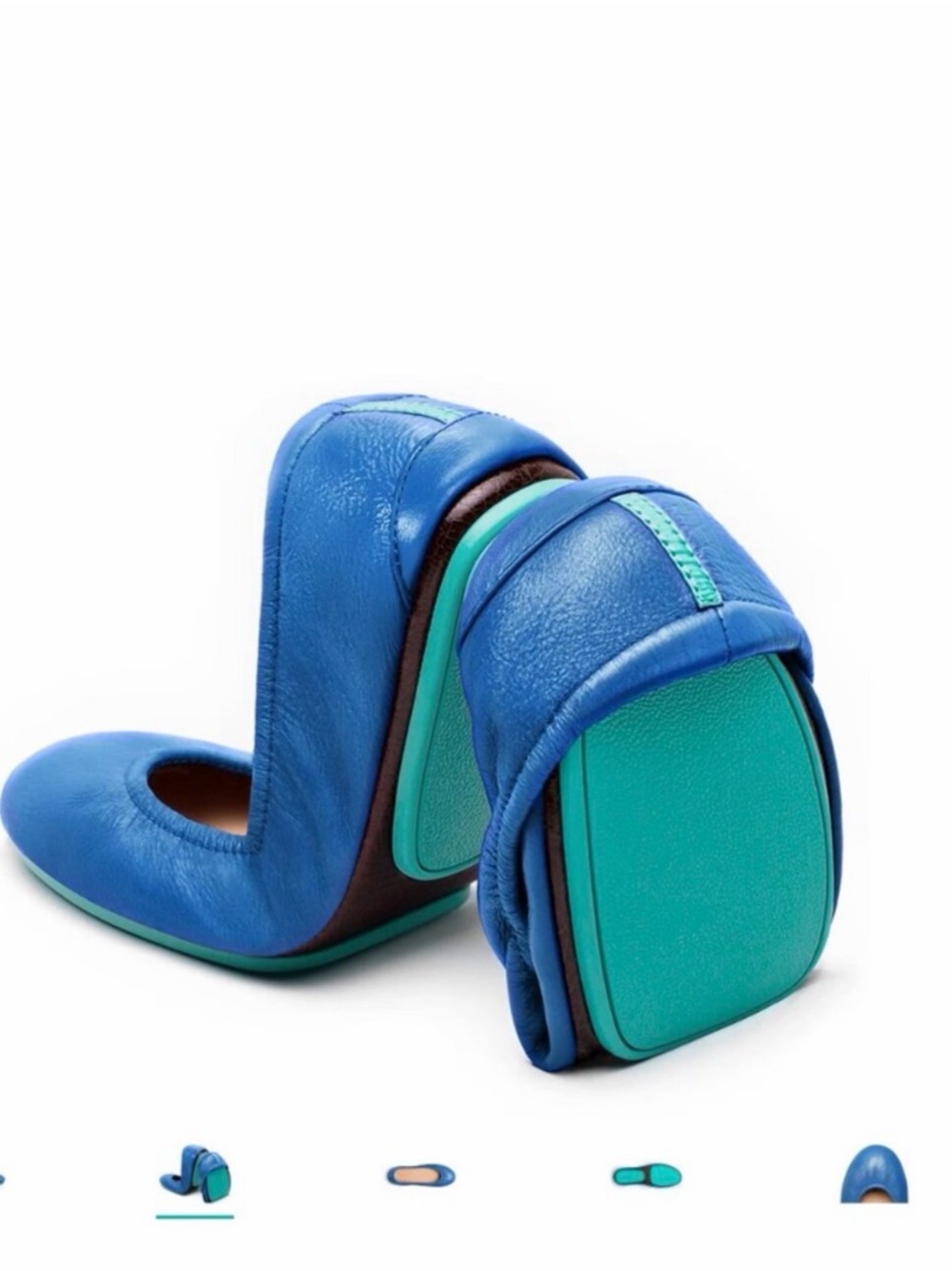EUC like new Cobalt Blue Tieks Ballet Flats size 10